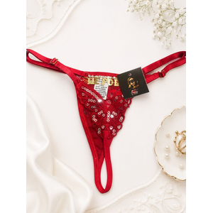 Tanga Borboleta Strass-4098 - VERMELHA