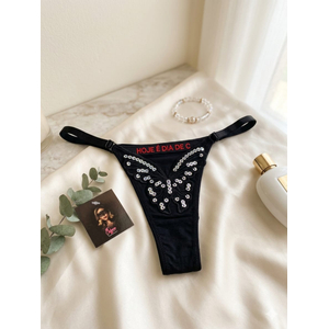 Tanga Borboleta com Dizeres Bordado-43413