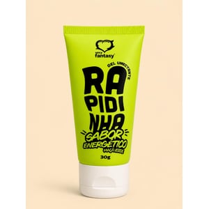 Gel Umectante Lubrificante Rapidinha Sabor Energético Maça Verde 30g-4034
