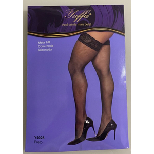 Meia arrastão 7/8 com silicone-Y4025 - U - U