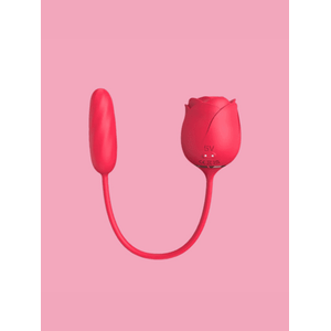 ESTIMULADOR CLITORIANO DUPLO FORMATO DE ROSA MLVS1329