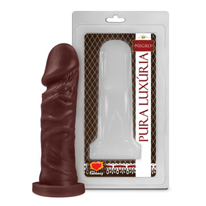 PROTESE Pênis Realístico Negro Maciço - 15,3cm X 4cm SEXY