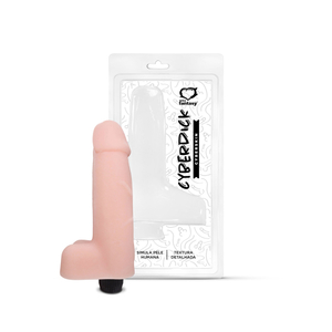 PROTESE 104 C/ESCROTO/VIBRO CYBER 16X4,5CM