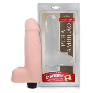 PROTESE 104 C/ESCROTO/VIBRO CYBER 16X4,5CM