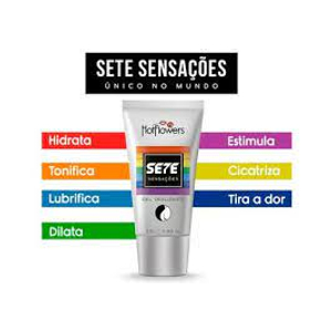 SETE SENSAÇÕES LUBRIFICANTE HOT