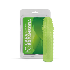 CAPA 703 PENIANA BRILHA NO ESCURO SILICONE 16CM SEXY