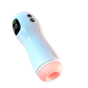 MASTURBADOR MLAN6449 VIBRA SUGA GEME BRANCO RECAREGAVEL