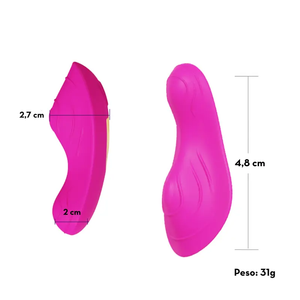 VIBRADOR DE CALCINHA MLPP3050 VINHO
