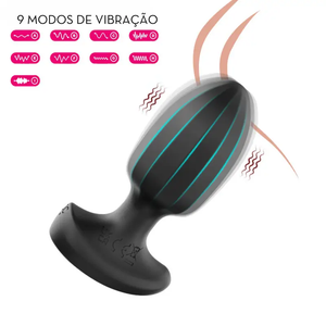 PLUG MLPP6085-PT PRETO POR APLICATIVO 9 VIBRAÇÕES