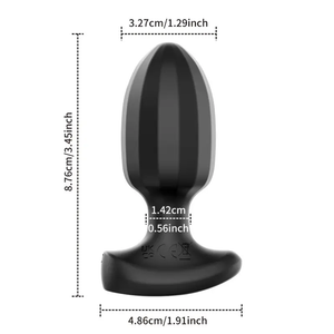 PLUG MLPP6085-PT PRETO POR APLICATIVO 9 VIBRAÇÕES