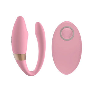 VIBRADOR CASAL COM CONTROLE REMOTO MLCV1053 COR ROSA