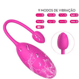 VIBRADOR CASAL MLPP2027 ROSA 9 VIBRO APLICATIVO
