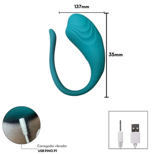 VIBRADOR CASAL MLPP2024 VERDE 9 VIBRO APLICATIVO