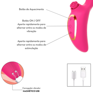 ESTIMULADOR MVE7454Q CLITORIANO DUPLO COM AQUECIMENTO