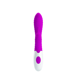 VIBRADOR Ponto G com Relevo Escalonado e Estimulador Clitoriano