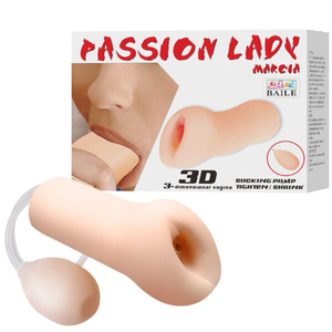 MASTURBADOR Masculino Simulador de Sexo Oral com Bomba de Sucção Manual – PASSION LADY MARCIA – BM-009179Q 3R