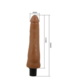 PROTESE Pênis Realístico 21,5 cm, com Camada de Dupla Densidade e Vibração Multivelocidade – PRETTY LOVE ALFREDO – BW 3R