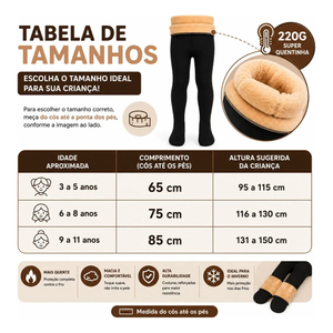 MEIA CALÇA PELUCIADA INFANTIL
