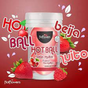 HOT BALL HC586 FRUTAS VERME C/2 BEIJAVEL  HOT