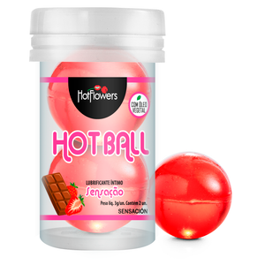 HOT BALL SENSAÇÃO C/2 BEIJAVEL  HOT