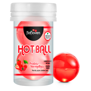 HOT BALL HC586 FRUTAS VERME C/2 BEIJAVEL  HOT