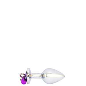 PLUG Anal Pequeno com Pedra, Sino e Guia com Corrente – 3R IMPORT – RY-001-B 3R