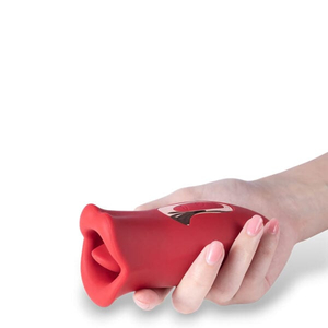 VIBRADOR Recarregável que Simula Beijo Francês Formato Boca com Língua – GOOD VIBE TOYS – LR-220