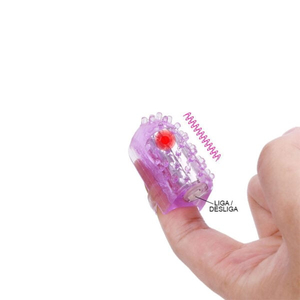 CAPA Para Dedos com Estimulador Clitoriano e Cápsula Vibratória – FINGER VIBRATING 3R – FV-011 3R