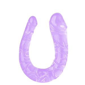 PROTESE Penetrador com Ponta Dupla, Veias Salientes e Glande LILAS TRANSPARENTE – 3R IMPORT –DI-112