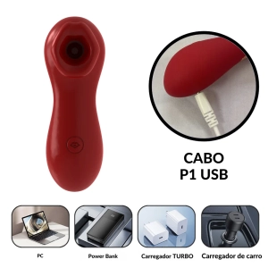 Estimulador com tecnologia de vibroar em formato de boca por aplicativo MLPP1535