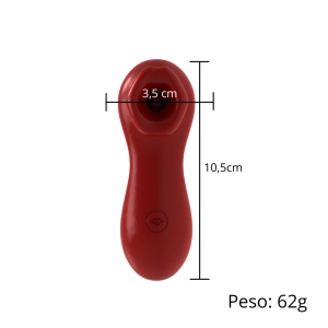 Estimulador com tecnologia de vibroar em formato de boca por aplicativo MLPP1535