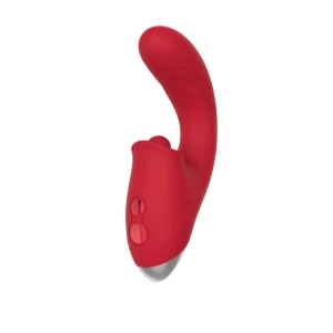 Vibrador com estimulador clitoriano por pulsação MLVE7452