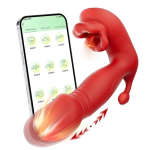 Vibrador vai e vem 3 em 1 por aplicativo MLPP3412