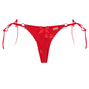 FIO de Renda com Fitas para Amarrar - Lingerie Sensual - Tô cansada