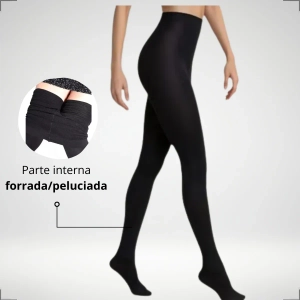 MEIA CALÇA PELUCIADA PRETA TAM:UNICO