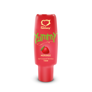 GEL TÉRMICO BEIJÁVEL - YUMMY MORANGO - 15ML