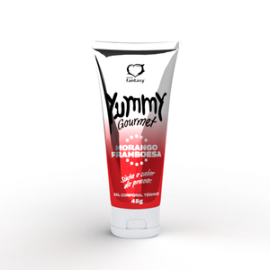 GEL TÉRMICO BEIJÁVEL - YUMMY GOURMET MORANGO FRAMBOESA - 45G