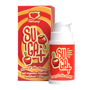 GEL SUGADOR LIQUIDO BEIJÁVEL SUGA+ MAÇÃ DO AMOR - 20G