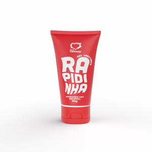 LUBRIFICANTE INTÍMO BEIJÁVEL - RAPIDINHA MORANGO HOT - 30G