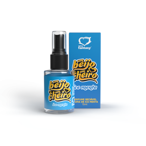 PERFUME BEIJÁVEL - UM BEIJO E UM CHEIRO ICE MENTA - 15ML