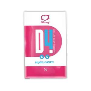 SACHÊ LUBRIFICANTE BEIJÁVEL A BASE D'ÁGUA - D4 CHICLETE - 5G