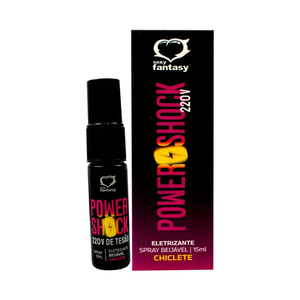 SPRAY ELETRIZANTE BEIJÁVEL - POWER SHOCK CHICLETE - 15ML