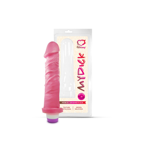 PÊNIS AROMÁTICO TUTTI FRUTTI C/ VIBRO - 18 X 4,4 CM