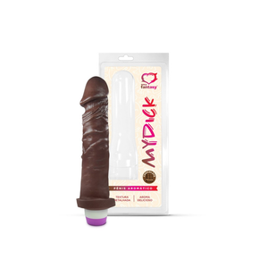 PÊNIS AROMÁTICO CHOCOLATE C/ VIBRO - 18 X 4,4 CM