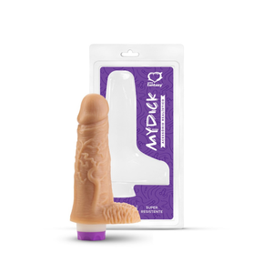 PÊNIS REALÍSTICO C/ ESCROTO E VIBRO - 18 X 4,5 CM