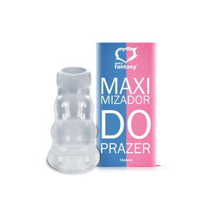 CAPA PENIANA MAXIMIZADORA DE PRAZER INCOLOR - 11 CM