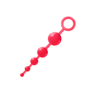 PLUG ANAL 5 ESFERAS - VERMELHO
