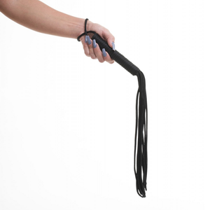 CHICOTE EM CORDAS PRETO - 50 CM