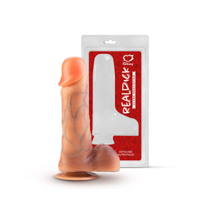 PÊNIS REAL DICK ULTRA REALÍSTICO C/ ESCROTO E C/ VENTOSA - 18 X 4,4 CM