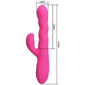 VIBRADOR DE PONTO G E CLITÓRIS COM ONDULAÇÕES - WINTERS